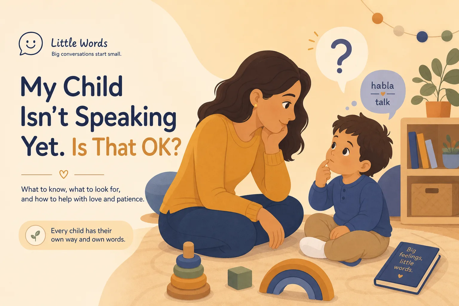 ¿Qué hacer si mi hijo no habla?